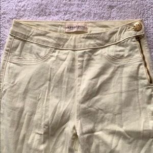 Light yellow high waisted jeans